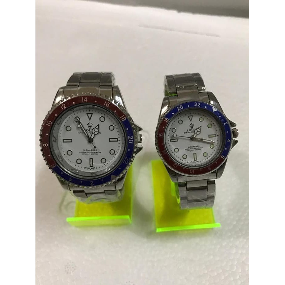 JAM TANGAN WANITA FASHION ROLEX RANTAI COUPLE