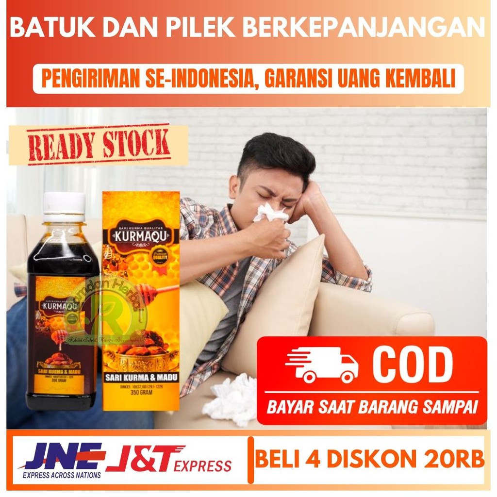 AMAN Obat Batuk Dan Pilek Berkepanjangan Demam Batuk Kering/Basah SARI KURMA KURMAQU