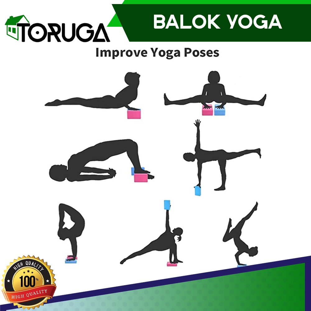 BALOK YOGA Yoga Block / Yoga Brick Perlengkapan Olahraga Senam Lantai