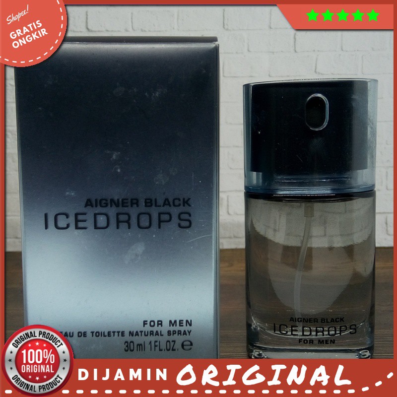 Parfum Original Aigner Black Icedrop Man Edt 30Ml Pria Laki Laki Asli Ori Wangi Tahan Lama