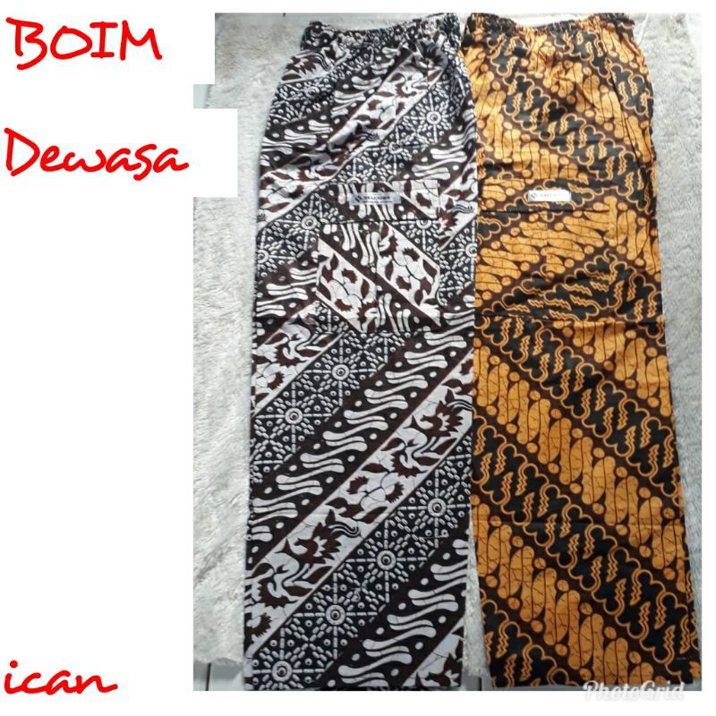 CELANA BOIM BATIK DEWASA/CELANA BOIM BETAWI