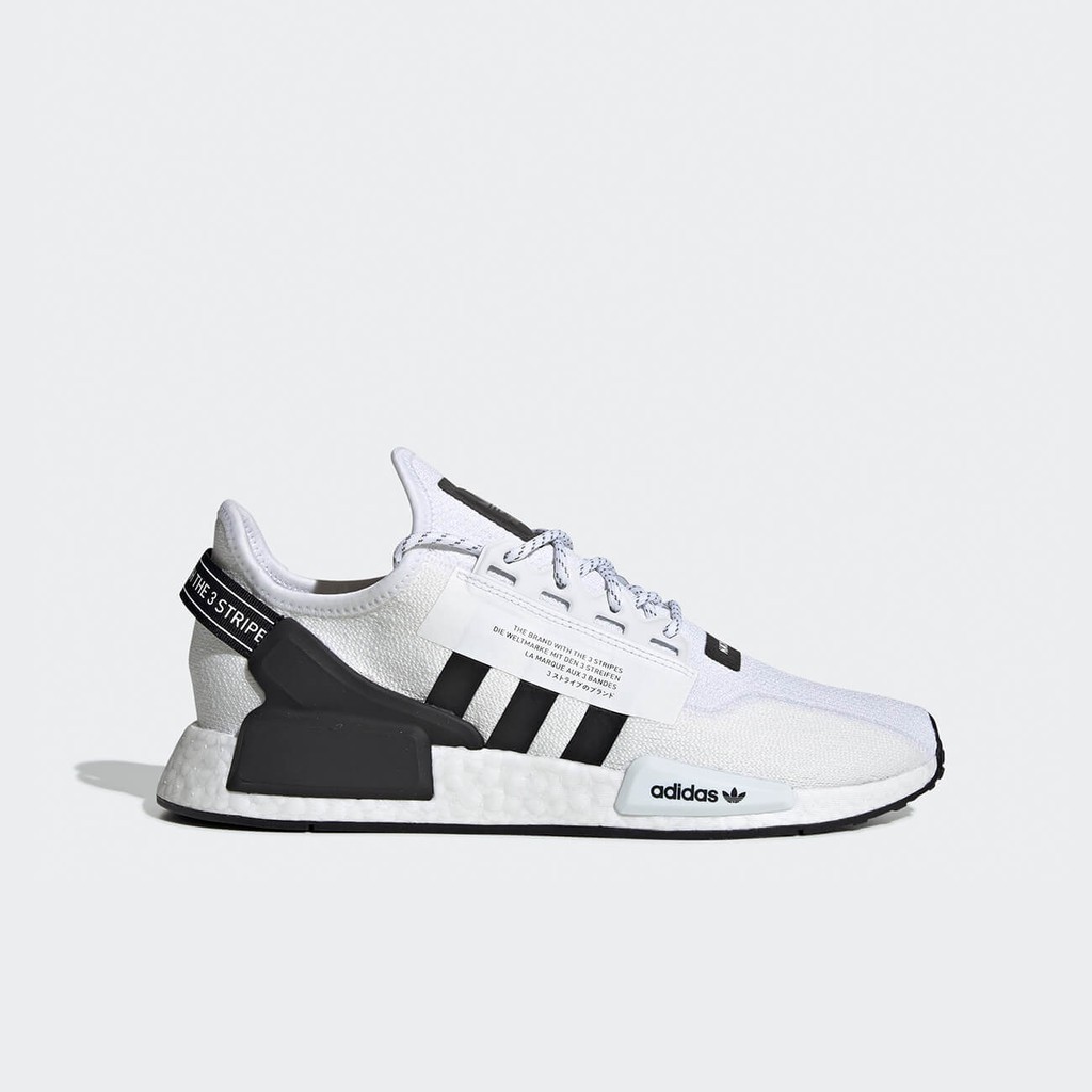 Sepatu Adidas Nmd R1 V2 White Black 