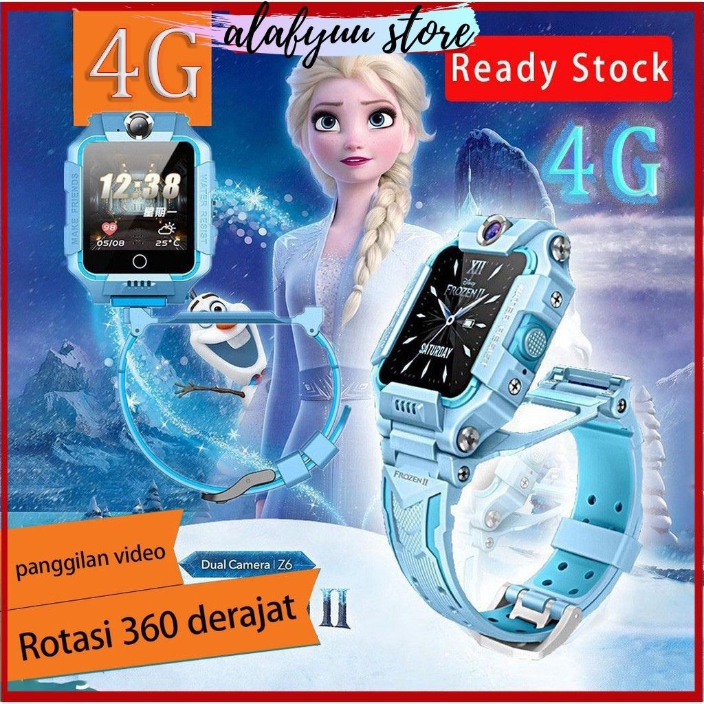 Imoo Z6 Frozen 4G LTE Bisa Video Call, Waterproof, Dual Camera, Putar 360 WIFI BLUETOOTH SMARTWATCH