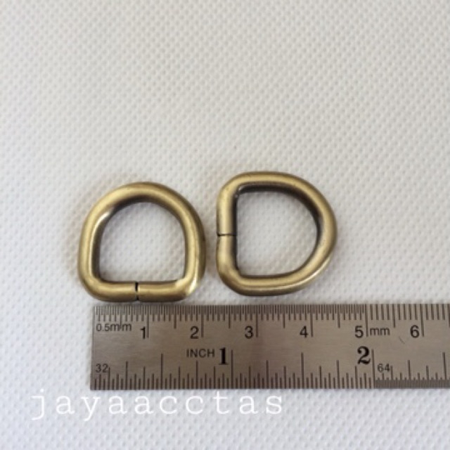 Ring D tas 1.5 cm tebal antigold poles