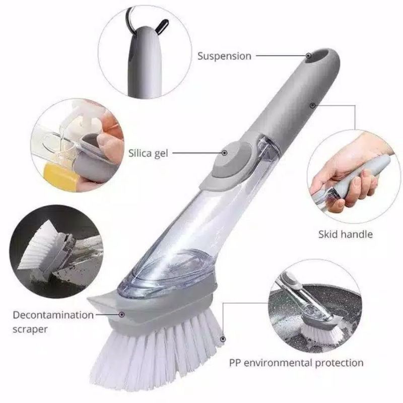 HK_88 CLEANING BRUSH ALAT SIKAT SABUT CUCI PIRING DISPENSER