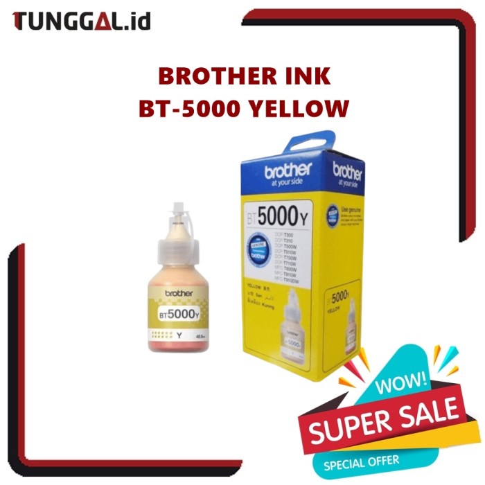 Tinta Brother BT 5000 / BT5000 YELLOW Original (BT5000Y)