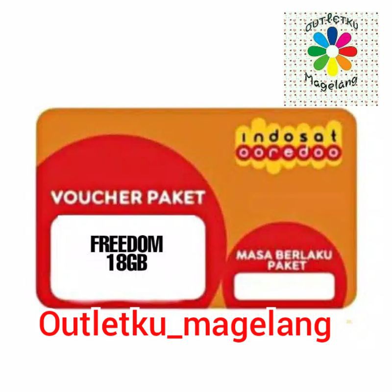 VOUCHER INDOSAT 18 GB 30 HARI