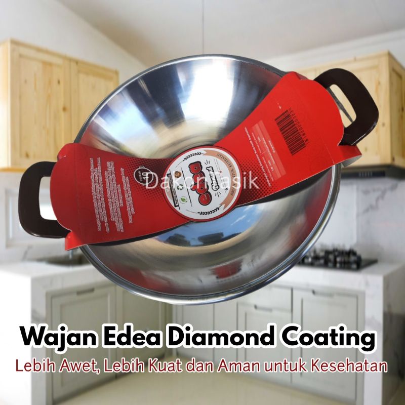 Edea - Diamond Coating No. 10 Healthy Non Stick Cookware Wajan Alat Masak