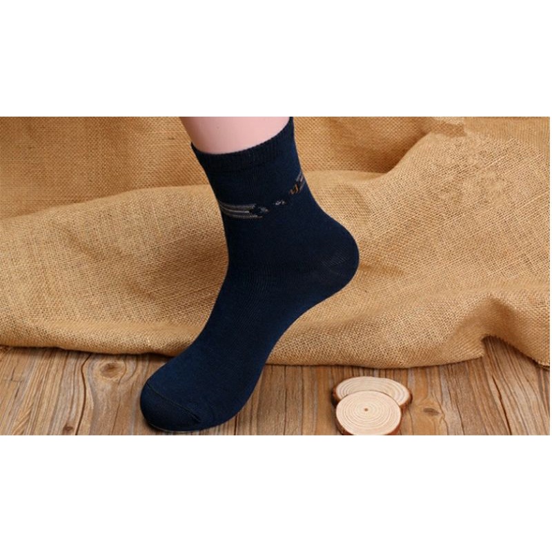 KAOS KAKI PENDEK POLOS PRIA WANITA DEWASA KAOS KAKI KERJA KANTORAN MURAH-Navy motif