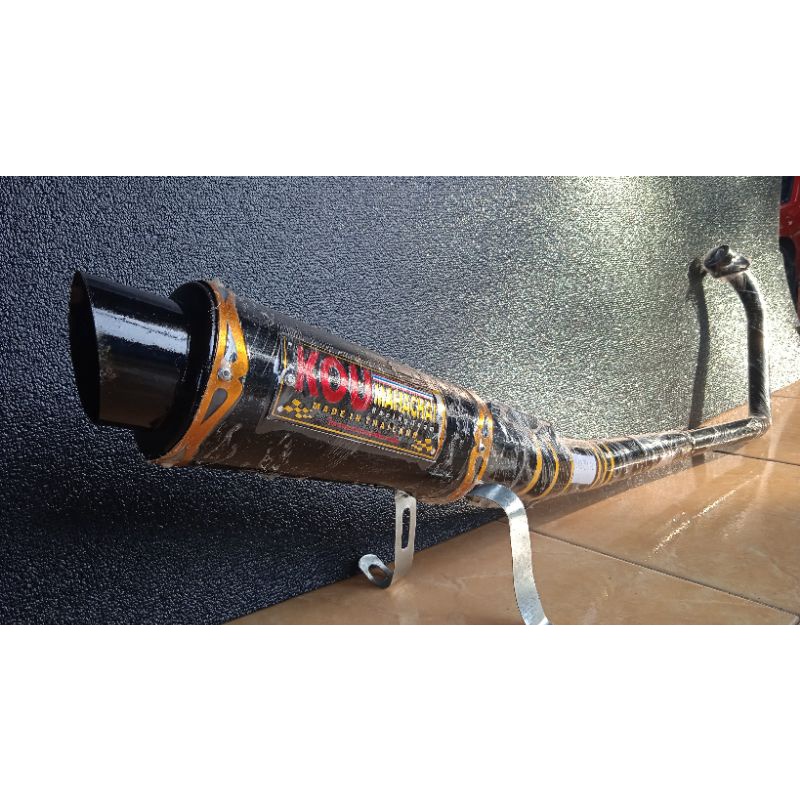 knalpot racing satria fu kou hitam doff