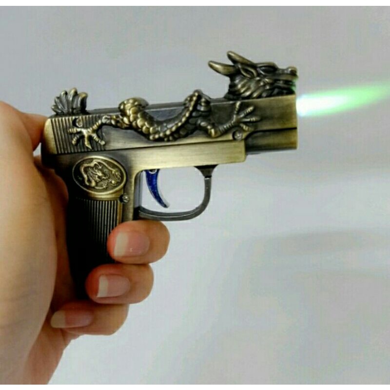 Cod Korek Api pistol Miniatur Unik Korek Api Laser naga