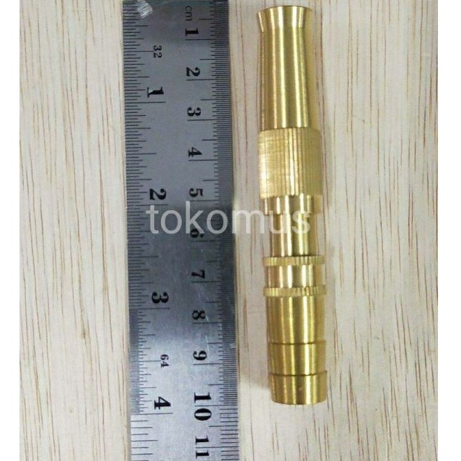 Semprotan Air Kuningan Water Hose Nozzle / Semprotan Air Lurus Kuningan-HOLY