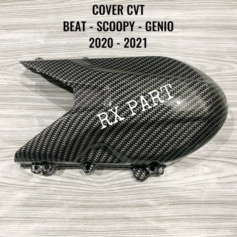 Cover Tutup CVT HONDA GENIO, SCOOPY BEAT 2020 - 2021 DELUXE Carbon / Karbon