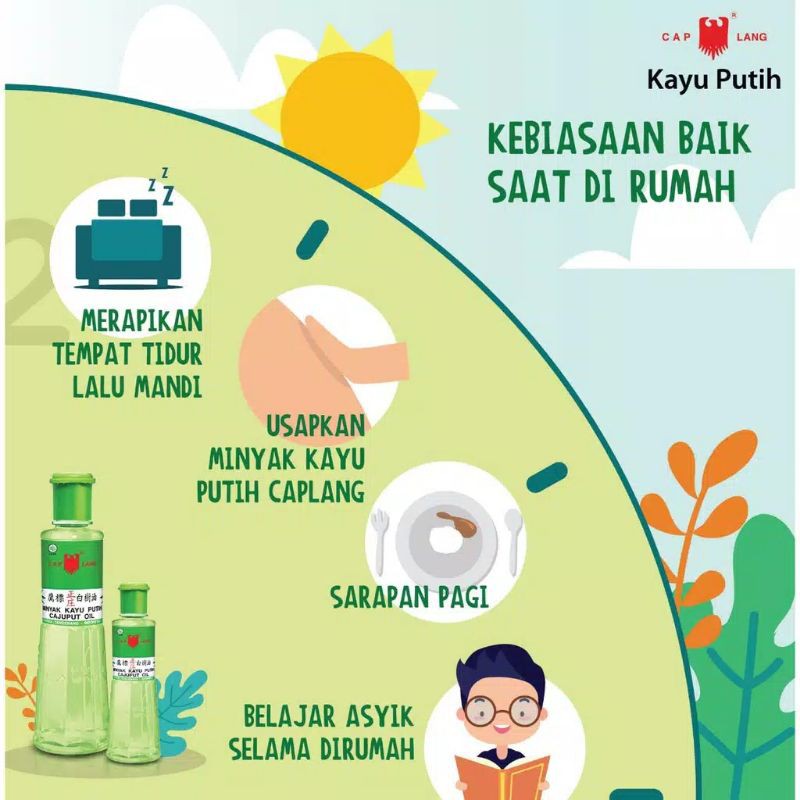 Cap Lang Minyak Kayu putih 120 ml / caplang mkp