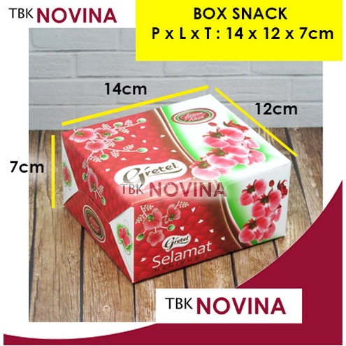 [1 PCS ] KOTAK SNACK  / BOX SNACK / DUS SNACK BOLU KUE GORENGAN GRETEL