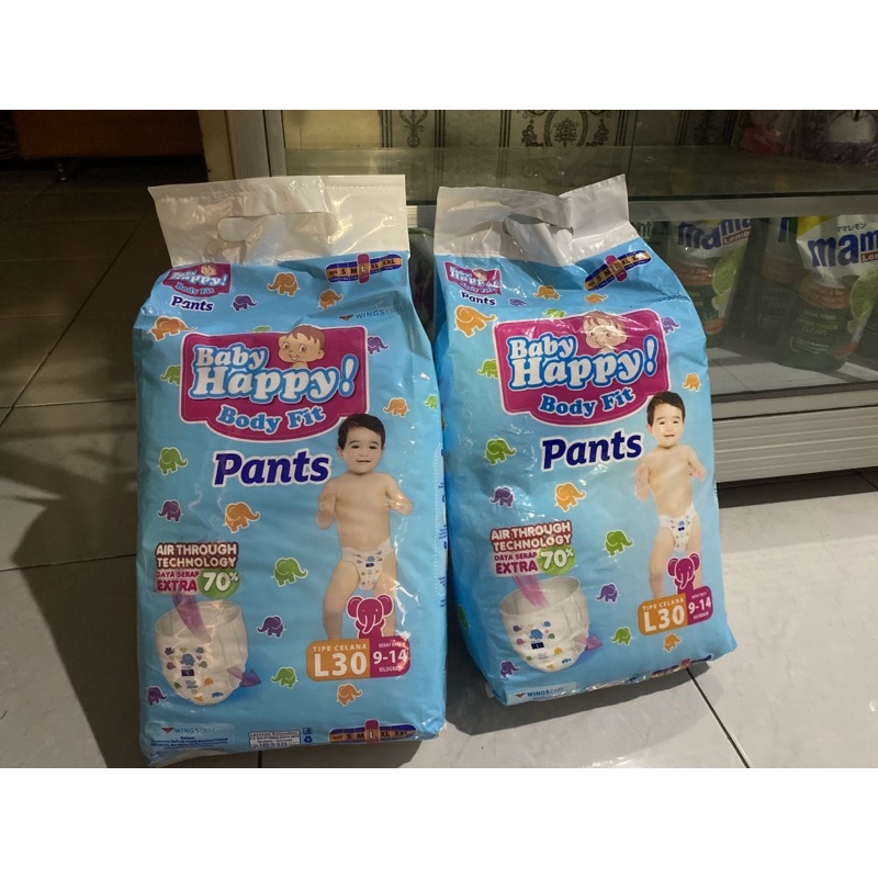 pampers baby happy size L30