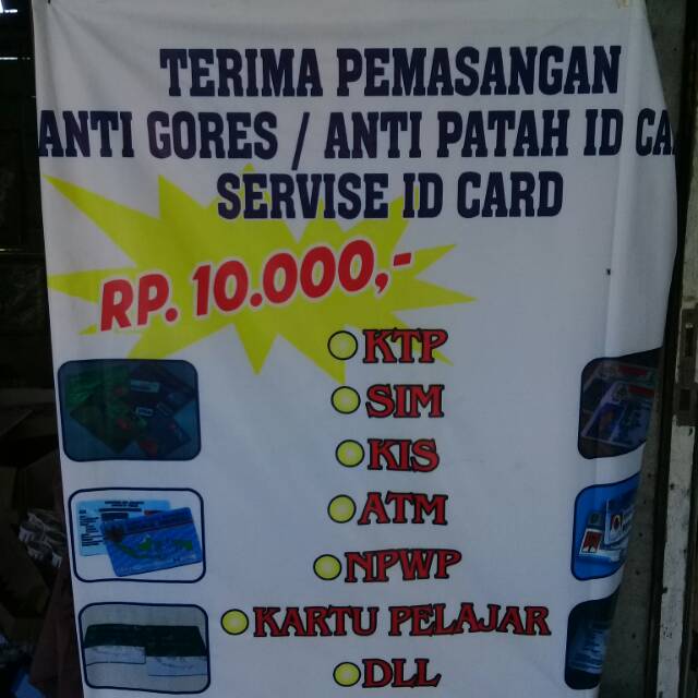 

Anti gores/anti patah iD card