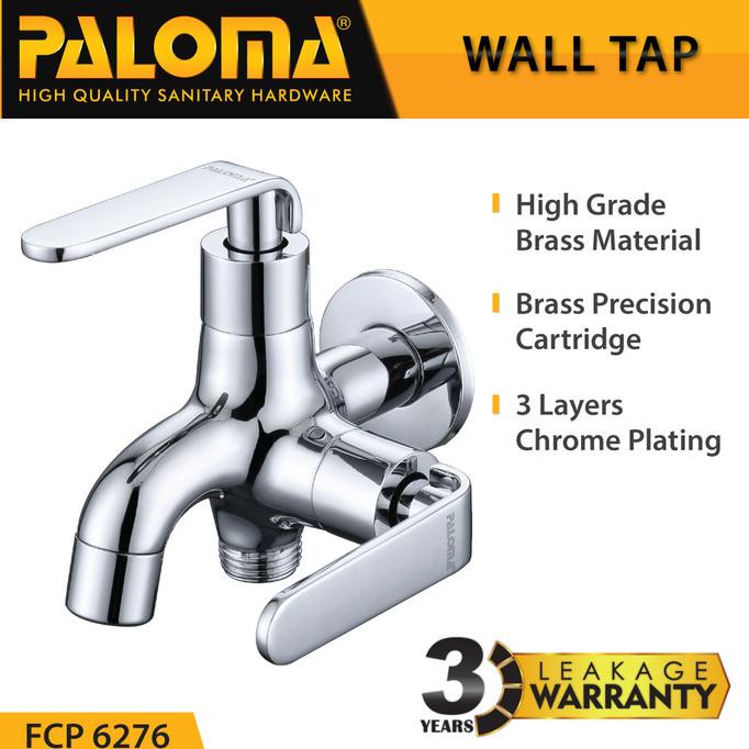 PALOMA FCP 6276 Keran Cabang Shower Bak Mandi Double Tembok Kran Air