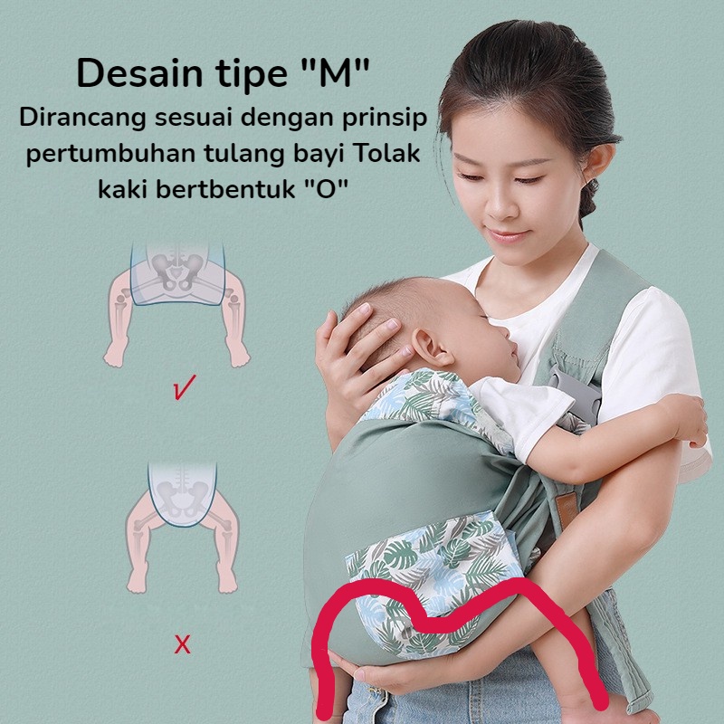 MAMA Multifungsi Baby Carrier / Gendongan Bayi Depan 2in1 /Atau Sebagai Penutup Menyusui  Geos/ Gendongan Bayi Samping