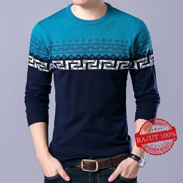 Sweater Rajut Pria Meiro Sweater Model Korea Sweater Murah Pria Sweater Terbaru Pria Sweater Rajut