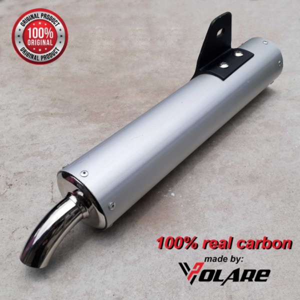 Silencer Knalpot Standar Racing Tabung Aluminium untuk Ninja R atau RR - Ninja R