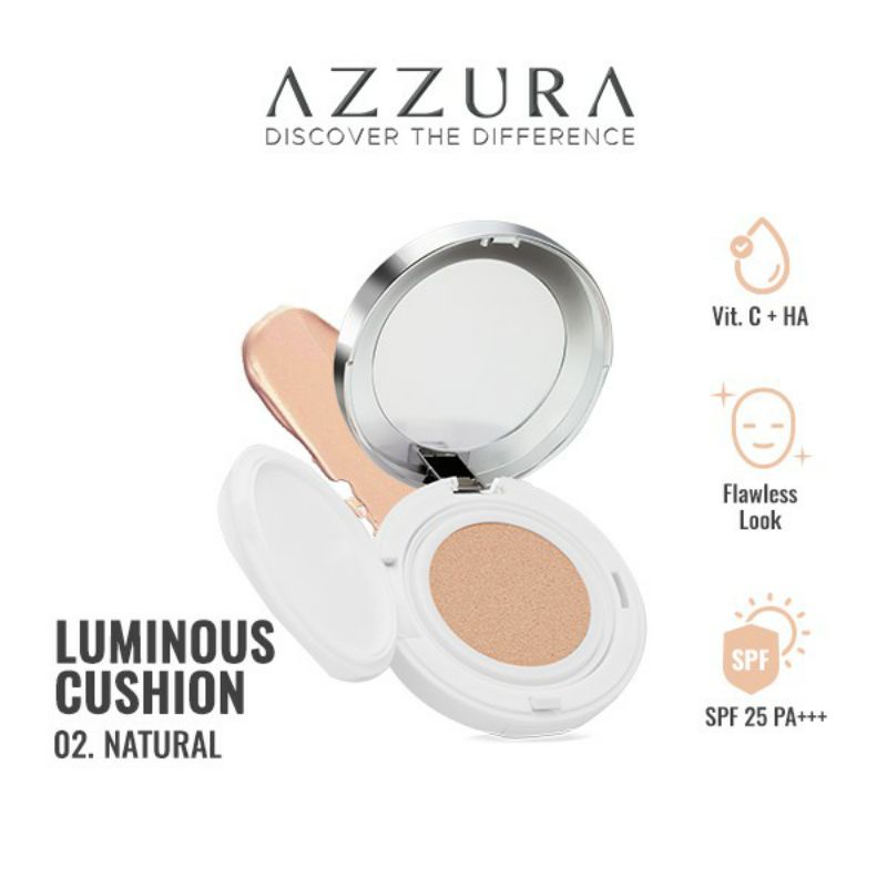 AZZURA LUMINOUS CUSHION FLAWLESS LOOK SPF 25 ~ ORIGINAL 100%