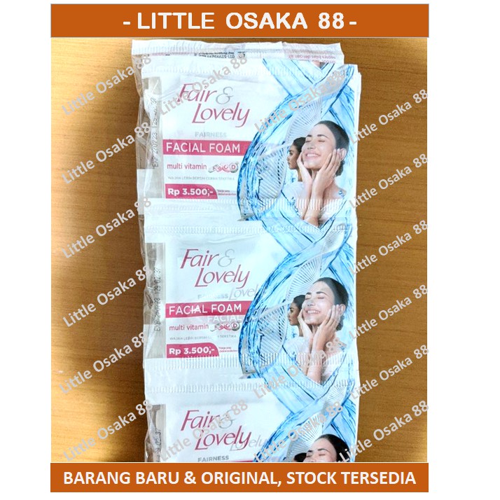 Fair Lovely Sachet Cuci Muka Facial Foam Busa 9 gr isi 12 Sachet