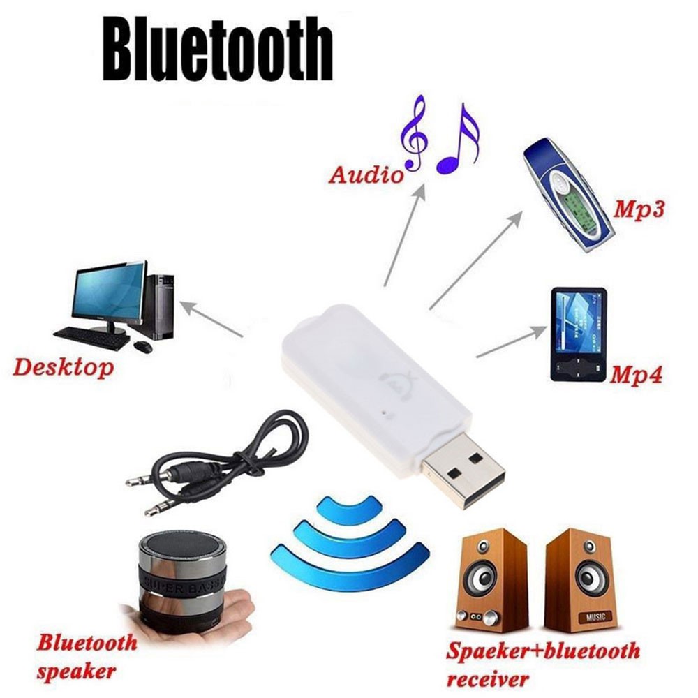 USB Bluetooth Receiver Tanpa Kabel