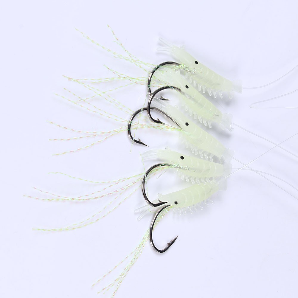 HENGJIA 500pcs Soft Shrimp Swimbait Bait Umpan Pancing Fishing Lure Ikan Tackle