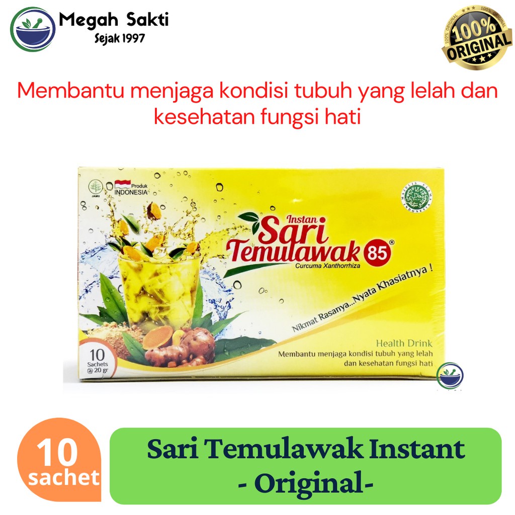 

Megah Sakti - Sari Temulawak 85 Instan Plus Original - Menjaga Kesehatan Tubuh CDK