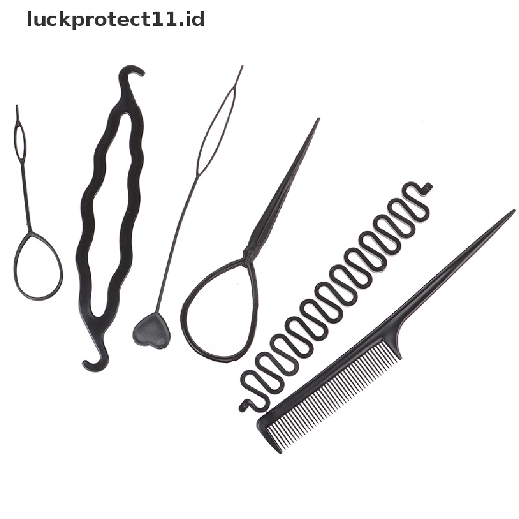 &lt; Luckprotect11.Id &gt; 6pcs/Set Styling Rambut Spiral Anak Perempuan