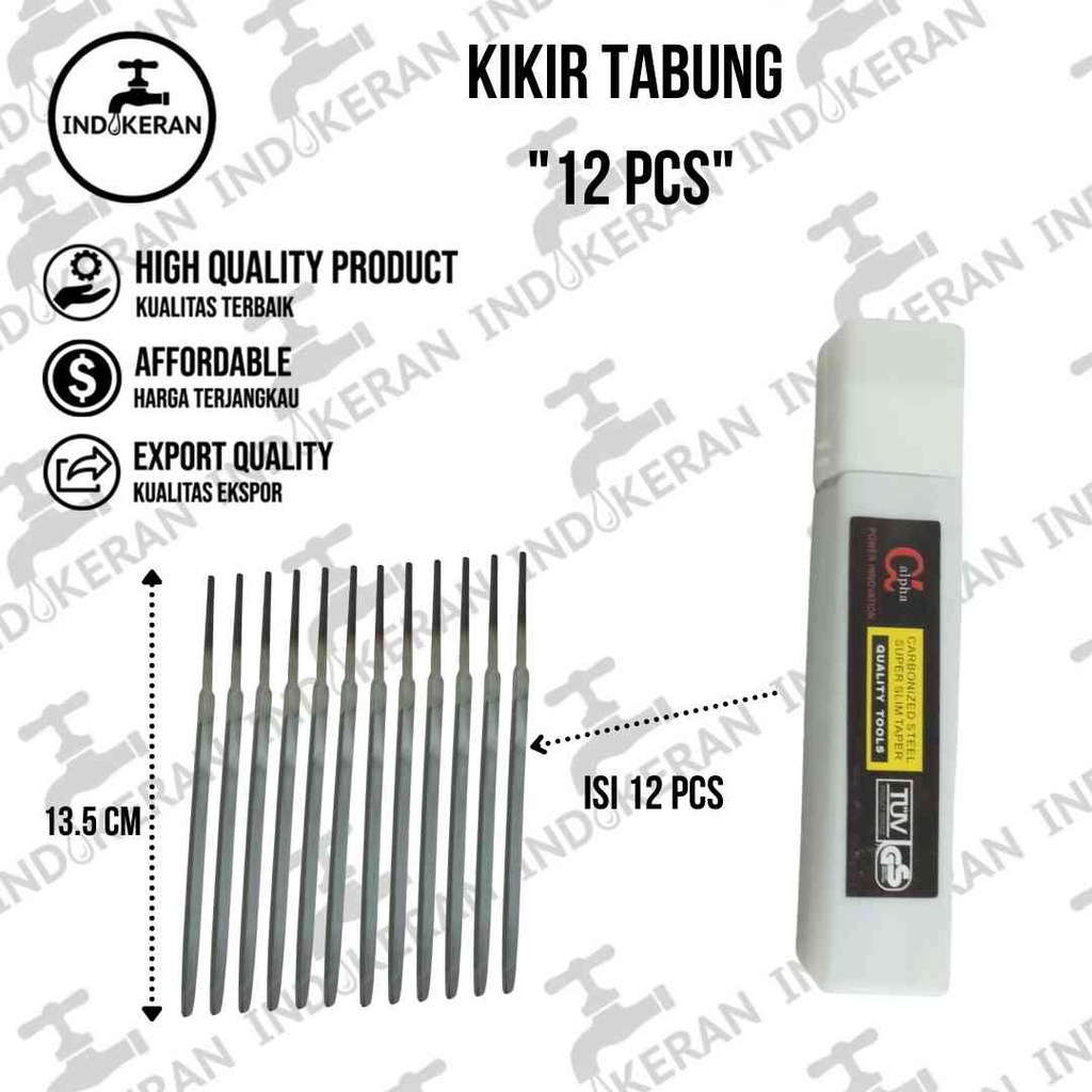 INDOKERAN - Kikir Tabung 1 Kotak isi 12 PCS - High Quality