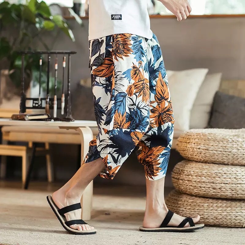 HR13 CELANA HAREM JOGGER LINEN IMPORT 3/4 SIRWAL PRIA JEPANG KOREA ORIGINAL M-5XL