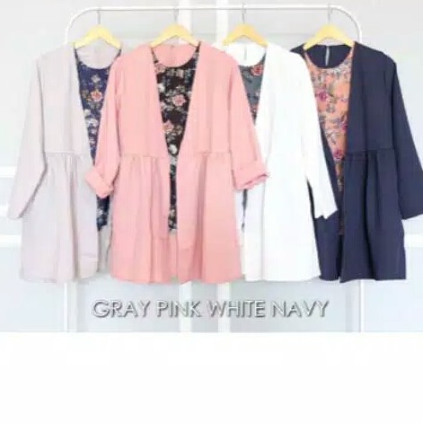 Baju Setelan Cardigan Clasie Flowy
