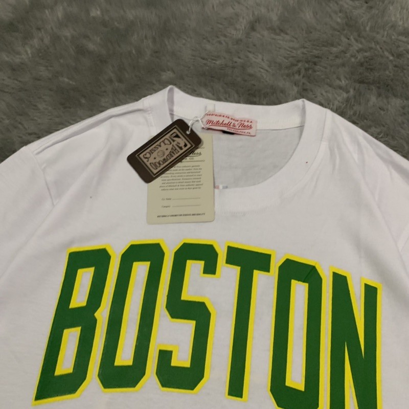 Kaos Tshirt Nba Boston Walker Mithcell &amp; Ness Fulltag &amp; Lebel