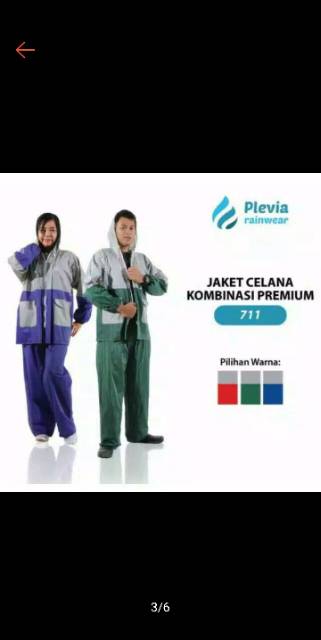 Jas hujan jaket celana kombinasi PREMIUM PLEVIA 711