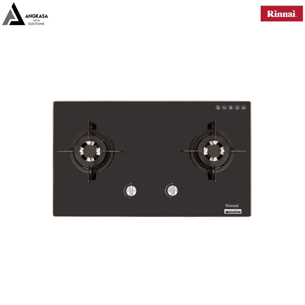 KOMPOR GAS TANAM RINNAI 712N(GB) 2 TUNGKU (MURAH, BERGARANSI, MEDAN)
