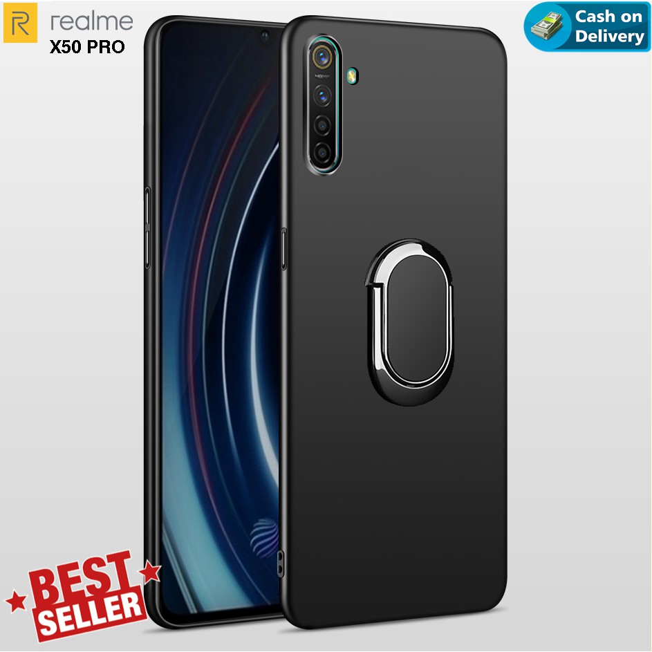 Case Realme X50 PRO RING Bracket Magnetic Slim Matte Softcase Casing