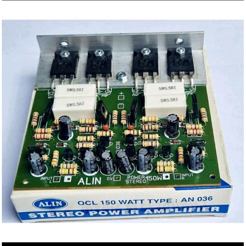 KIT POWER AMPLIFIER OCL 150 WATT STEREO ALIN 036 SUDAH PLUS TR FINAL