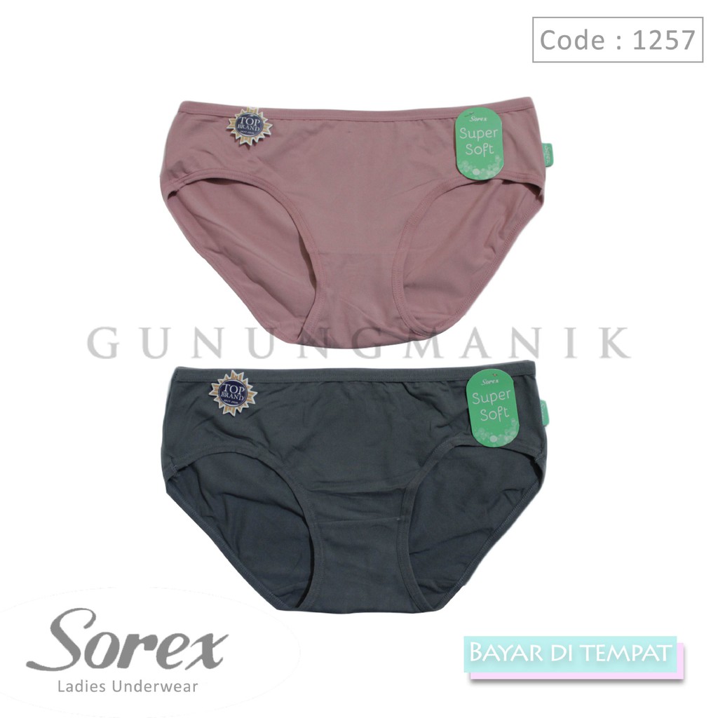 celana dalam wanita isi 6 pcs sorex 1257 super soft ukuran dewasa warna random termurah