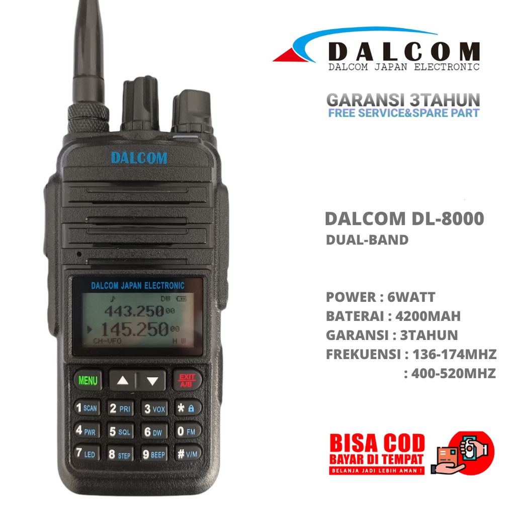 HT DALCOM JAPAN DL-8000 DUAL BAND - DUAL STANDBY