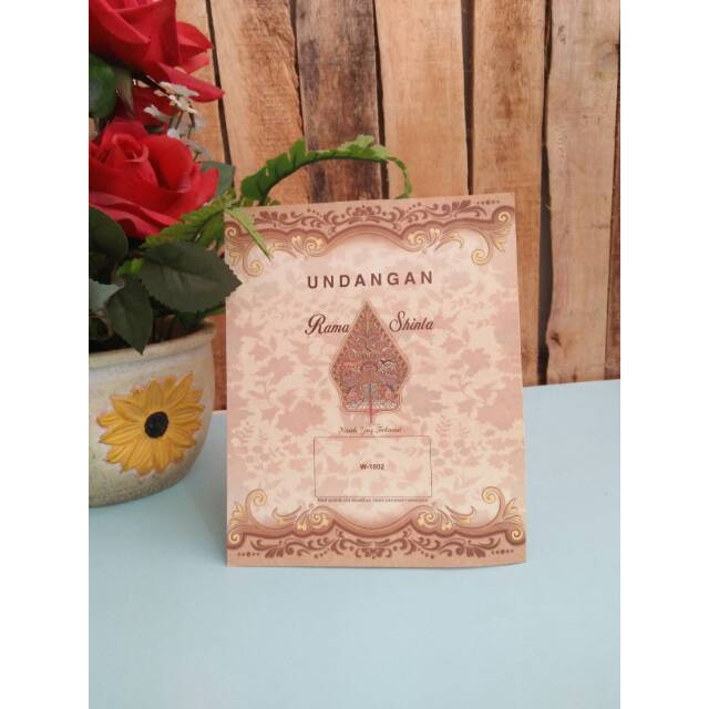 100 set Undangan Nikah Erba W-1802