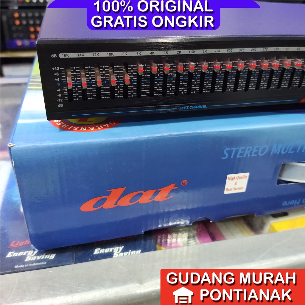 Equalizer DAT EQ-608 Penjernih suara Amplifier aqualizer original asli EQ 608