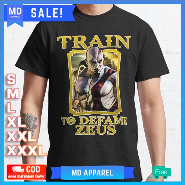 Kaos Kratos Train To Defame - Zeus T-Shirt Premium