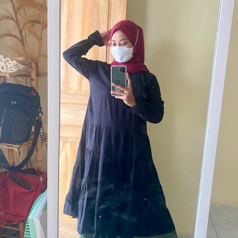 SIAP KIRIM Atasan tunik Cempaka Full Ruffle 3393 ㅓ