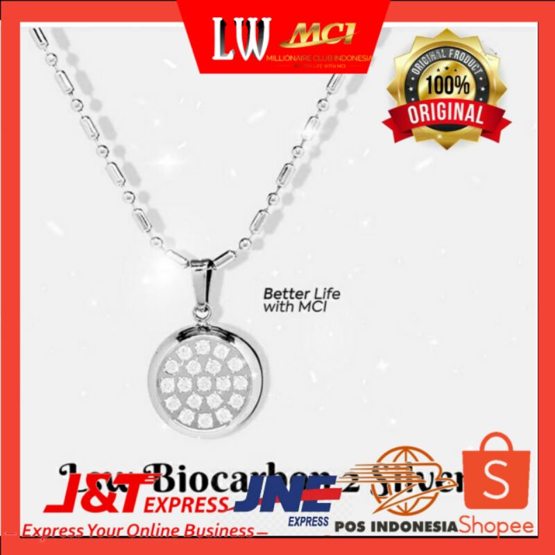 KALUNG KESEHATAN LSW BIOCARBON 2 SILVER ORIGINAL LW MCI