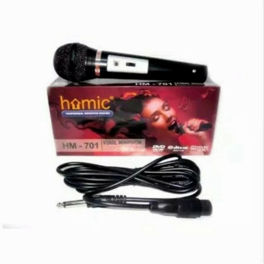 COD Mic Homic HM-701/Microphone/Mic Karaoke/Mic Kabel/Mikrofon Homic Ori