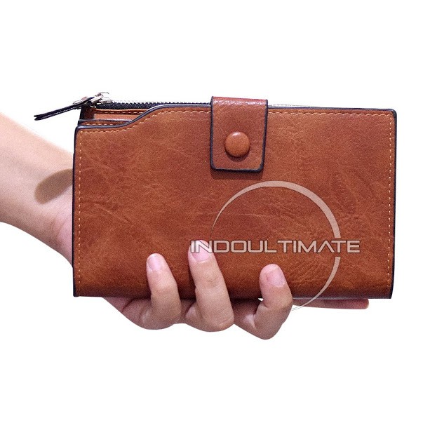 Dompet Wanita JH-A2031M / Dompet Cewek / Cewe Kartu ATM Panjang Lipat Kulit Import Murah Lucu