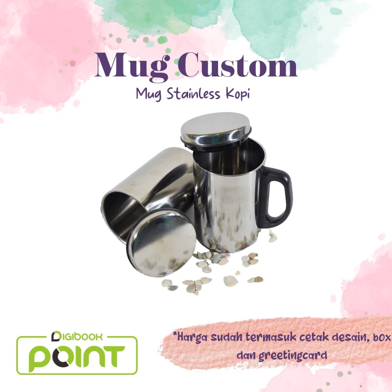 

Kado / Hadiah / Parcel / Gift Hampers Mug Stainless Kopi Custom Murah di Semarang