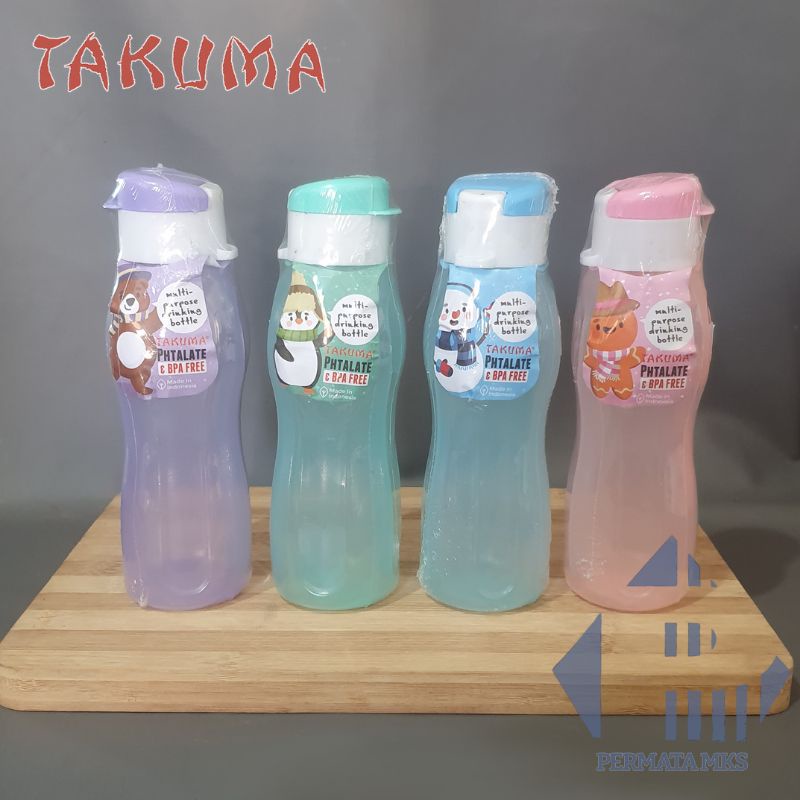 Botol Air Plastik Kecil Warna Polos 350ml Takuma T031FT